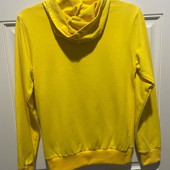 Spring & Gege Bright Yellow Front Pocket Pullover Women’s Hoodie ( S ) - Picture 3 of 8